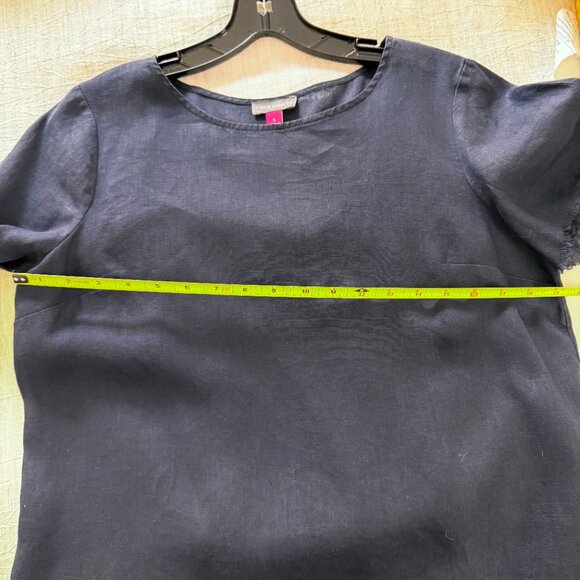 Vince Camuto 100% Linen Short Sleeve Top, Size Small - Picture 6 of 6